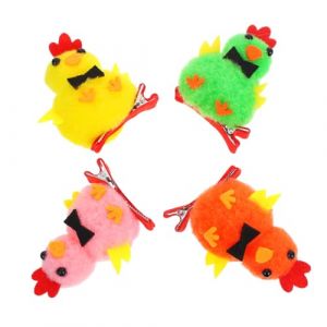 Beaupretty 4 Pi&egrave;ces Accessoires de Forme de Poule Clips D&eacute;co Festifs pour Gar&ccedil;on Fille pour P&acirc;ques et Coloris Vari&eacute;s (kiLIHK, neuf)