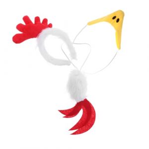 UKCOCO Costume De Poulet Halloween De Cosplay De Coq -t&ecirc;te De Poulet Oreille Accessoire Couvre-chef Costume Coq Halloween (Gaporgira, neuf)