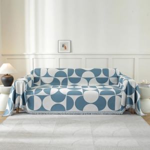 Ystyle Couvre Canapé, 180x340 CM, Jeté De Canapé Grande Taille, Housse De Canapé 1/2/3/4 Places, Jete De Canape, Universelle Protege Canape, Recouvre Canape Couverture Canape, Bleu (YSTYLE HOME, neuf)