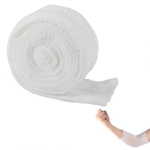 Bandage de Pansement En Filet &Eacute;lastique, 200 cm x 3,8 cm Pansement Tubulaire Respirants, Fixation Extensible Aide D'urgence pour Coude, Genoux, Mollets, Bras de Bandage de Fixation Respirant (Erioscar-EU, neuf)