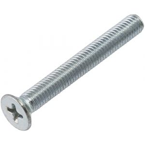 AERZETIX - C59681 - Lot de 100 vis à métaux M5x40 mm à tête fraisée PH2 - DIN 965 - en acier au carbone - dureté 4.8 - finition zingué - pour fixation vis tournevis assemblage (Tuning, neuf)