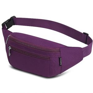 Banane Ceinture de Course Homme Femme - Sac &agrave; Dos Poitrine Etanche R&eacute;glable pour Cyclisme, Gym, Balade, Escalade, Voyage, Randonn&eacute;e, Vacances (Violet) (Ridirun, neuf)