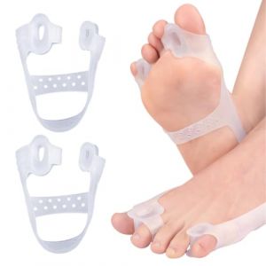 2 orthèses pour oignons, correcteur d'hallux valgus, orteils en silicone Séparateur d'orteils, bande de soutien orthopédique pour hallux valgus, redresseur d'orteils (B) (ZHONGQIAN DE DIAN, neuf)