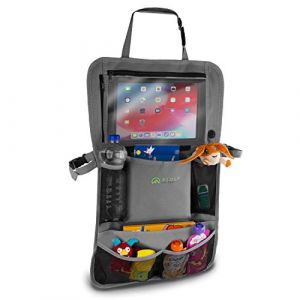 FIOLY Organisateur de Siège de Voiture pour Enfants, Innovante 2 en 1 protection du dossier de voiture, compartiments pour tablette iPad, tapis de protection du siège arrière hydrofuge rangement (trends4cents Groß- und Einzelhandels-GmbH, neuf)