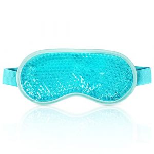 ACWOO Masque Yeux Froid, Masque Des Yeux Gel, Masque Gel Réutilisable pour Thérapie Froid Chaud, Masque Yeux Réfrigérant en Gel, Soulage la Fatigue Oculaire, Migraine, Gonflement Yeux, Cernes (Bleu) (ACWOO, neuf)