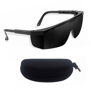 GUOYOU Lunettes de Protection, Lunettes de Protection Laser IPL 190-2000nm avec Étui à Lunettes Lunettes Pulse Protect, Lunettes de Sécurité Laser pour D'épilation au Laser et UV, Graveur Laser (GUOYOU, neuf)