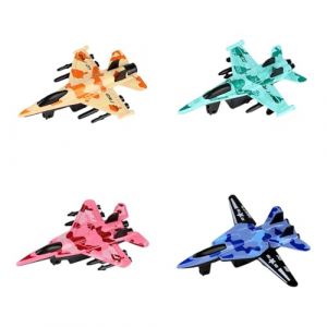 MagiDeal Lot de 4 modèles d'avion en Alliage métallique moulé sous Pression, Mini modèle d'avion en Alliage, Jouet pour Enfants, Avion de Chasse pour étagère (Grand Plaisir 360, neuf)