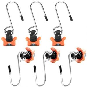 6 Pièces Crochet Aéro pour Rail, Rail Arrimage, avec Crochet pour Rail D'arrimage Aéronautique, pour Accrocher des Objets Jusqu'à 50 Kg, Anneau Arrimage (XinSu-eu, neuf)