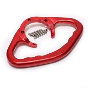 HpLive Poignée de réservoir passager de moto en aluminium pour Yamaha FZ1 FZ6 R1 R6 MT-07 pour MT-09 XJ6 (rouge) (Focuslifeshop-eu, neuf)