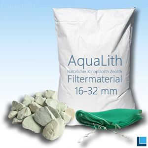 25 kg matériau filtrant zéolite 16-32 mm INCL. Filtre Sac en Filet pour Les étangs (labradorit-de, neuf)
