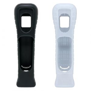 yueton Lot de 2 Coques de Protection en Silicone pour Nintendo Wii Motion Plus Noir et Blanc (L) (xiekedihaowu, neuf)