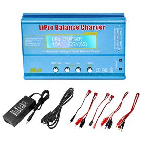 Diymore LiPo Chargeur 80W 6A Chargeur de Balance &agrave; Haute Puissance pour LiPo/Li-ION/Life (1-6S),NiMH/NiCd (1-15S),Chargeur de Balance Rc Hobby LED avec Adaptateur Secteur (diymore&reg;, neuf)