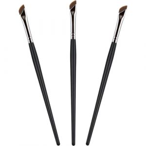 POPETPOP 3pièces Set De Pinceaux Maquillage Yeux Pinceaux Eyeliner Biseauté Pinceau Plat Fards à Paupières Sourcils Pour Application Précise Peau Sensible (Riser Treasure, neuf)