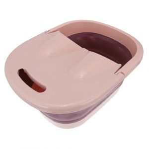 INOOMP Seau Pliable De Bain De Pieds En Plastique Rose Granules De Massage Convexe Pour Stimulation Acupuncture Et Circulation Sanguine, Usage &agrave; Domicile, Relaxation Et Soin Des Pieds Familiaux (maggie Song, neuf)