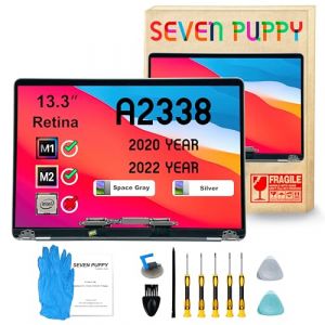 (Argent) Seven Puppy Écran de Rechange pour Pro M1 Retina 13,3" A2338 EMC 3578 MYD83 MYD92 MYDA2 MYDC2 (XiAnXinQiJing, neuf)