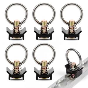 6 Pi&egrave;ces Rail Arrimage Anneau, d'extr&eacute;mit&eacute; pour Rail Aero 900 daN Rail Arrimage Ferrures pour Camionnette, Rail D'arrimage A&eacute;ronautique (ZPKJ, neuf)