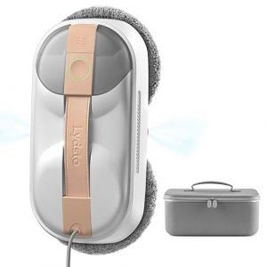 Lydsto WL09 Robot Nettoyeur de Vitres, Robot Laveur Vitre avec Double Pulv&eacute;risation Ultrasonore, 6000Pa, T&eacute;l&eacute;commande, Triple S&eacute;curit&eacute;, Kit Complet avec Bo&icirc;te de Rangement et 10 Chiffons (Lydsto-FR, neuf)