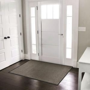 casa pura Tapis Entr&eacute;e sous Porte Rhine Beige-Gris,Paillasson Absorbant Lavable en Machine &agrave; Laver et Anti-poussi&egrave;re,Dos en TPE Durable Antid&eacute;rapant,Passe sous la Porte 7 mm d'&eacute;paisseur - 90x150 cm (Velvet Trading, neuf)