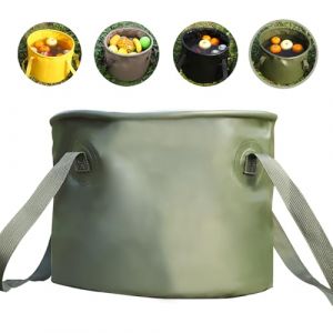 Seau Pliable 10L, Vert Sac à Eau Pliable Multifonctionnel, Portable Conteneur d'eau Seau Pliable Portable Seau Pliant pour Bassin Laver Linge Vaisselle Voyage Randonnée Pêche Bateau Jardinage Canotage (MUDAMUDA Store, neuf)