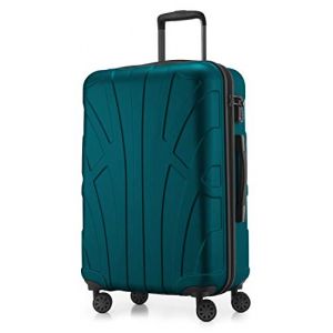 SUITLINE - Valise &agrave; roulettes, Bagage Coque Rigide avec Extension de Volume, Verrouillage TSA, 4 roulettes jumel&eacute;es caoutchout&eacute;es, ABS, Mat 76 cm, 110 litres, AquaVert (Sagenta GmbH, neuf)