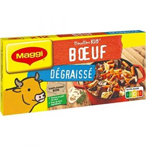 NESTLE MAGGI - Bouillon Kub Boeuf Degraisse 120G - Lot De 3 - meilleure offre (Les Trois Mousquetaires, neuf)