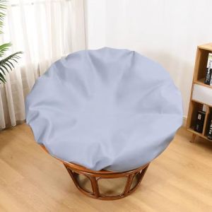 Housse de coussin Papasan, housse de coussin de chaise Papasan r&eacute;sistante &agrave; l'eau, housses de chaise Papasan faciles &agrave; nettoyer avec fermeture &eacute;clair en int&eacute;rieur et en ext&eacute;rieur 120cm/47in gray (MiaoDLSP, neuf)