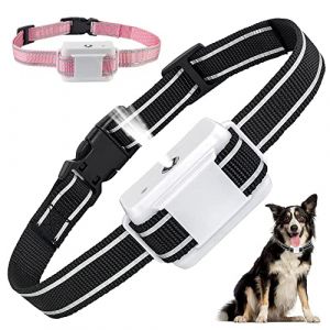 Collier Anti Aboiement Chien, Collier Anti Aboiement avec 3 Niveaux de Sensibilité et de Pulvérisation Réglables, Collier Anti Aboiement Chien Citronnelle Étanche et Rechargeable avec 2 Sangles (SOYAO, neuf)