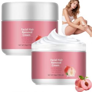 HairErase Facial Hair Removal Cream,Hairerase Cream Face,Painless Facial Hair Removal Creams for Women,5-Minute Visibly Smooth Skin,facial hair removal cream,Suitable for All Skin Types (2PCS) (Yunfa Trading Co., neuf)