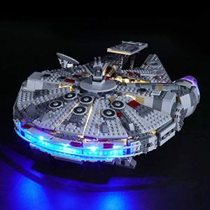 BRIKSMAX Kit de LED pour Lego Star Wars Faucon Millenium,Compatible avec la Maquette Lego 75257, La Maquette de Construction n'est Pas Incluse (SuSenGo Toys, neuf)