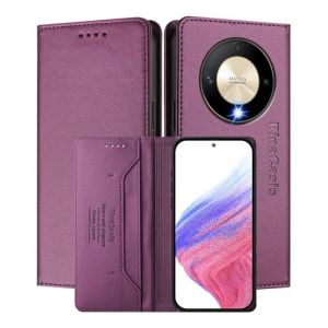 MOJIA Coque pour Honor Magic 6 Lite / Magic6 Lite / X9b, Résistante aux Chutes et aux Rayures, [Fermeture Magnétique] Cuir PU de Haute Qualité Étui Portefeuille Folio. Dark Purple (Shangnai, neuf)