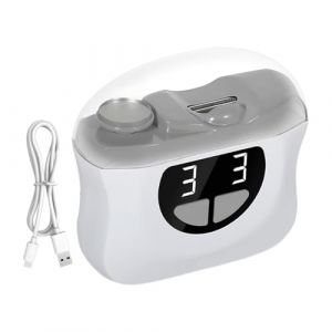 Coupe-ongles &eacute;lectrique &ndash; Coupe-ongles automatique &agrave; 3 vitesses, LED silencieuse, stockage int&eacute;gr&eacute; pour les soins de b&eacute;b&eacute; et les personnes &acirc;g&eacute;es, manucure &agrave; domicile (xanya, neuf)