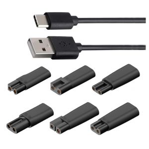 7PCS 5V USB Chargeur de Rasoir Câble Universel - pour Chargeur Tondeuse Philips, Câble Universel pour Tondeuse à Cheveux, Rasoir Électrique et Autres Appareils Compatibles (YHYHZBJ, neuf)