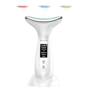 Appareil de massage du visage contre les rides, extracteur double menton 6 en 1, 3 couleurs, anti-rides, appareil de beauté 5 ℃ froid et 45 °C, appareil de massage pour le visage, la luminothérapie du (LUYUXUAN LIMITED, neuf)