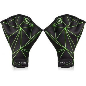TAGVO Gants de Natation Fitness, Gants palmés de Natation, Aquatic Fitness Résistance Eau Palmés Gants, Néoprène Palmés Gants d'entraînement pour Homme Femme Adulte Fitness Nage Surf Bain Gants (lipsd eu, neuf)
