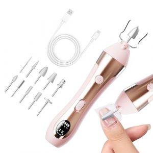 Lime Electrique Ongle - Lime A Ongle Electrique Rechargeable Vitesse Réglable Avec LED Écran - Kit De Manucure Pédicure Vitesse Réglable Pour Salon/Maison (ziancy, neuf)