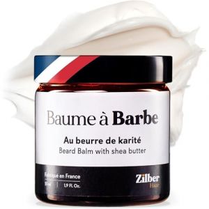 ZilberHaar - Baume &agrave; Barbe au Beurre de Karit&eacute; et aux Huiles de Noix de Coco et de Tournesol Bio - Vegan, 100% d&rsquo;Ingr&eacute;dients d'Origine Naturelle - Fabriqu&eacute; en France - 55 ml (Checkmate-Brands, neuf)