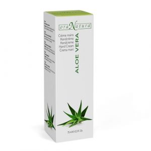 Ora Nature - Crème Maniall'Aloe Vera Hydratation intense aux mains gercées, neutralise la formation de taches sombres et de petites rides. 75 ml (PLANTERS COSMETICA NATURALE, neuf)
