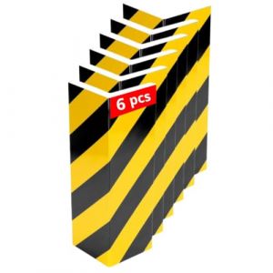 NOOGUI - Mousse Protection Garage - Protection Colonnes et Murs - Mousse Haute Densité 2 cm - Adhésif Réfléchissant Jaune et Noir - 40x15x2 cm - Antichoc Parking Voiture Intérieur - 6 Pièces (DANOVA PRODUCTS, neuf)