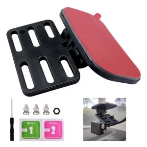 Xatgiouy Support Universel Cam&eacute;ra de Recul, Support Fen&ecirc;tre Arri&egrave;re Cam&eacute;ra Recul, Fixation de Tableau de Bord, R&eacute;glable 180&deg;, Installation Facile avec Accessoires avec et Fixations Incluses (pingdingshanyucangshangmaoyouxiangongsi, neuf)