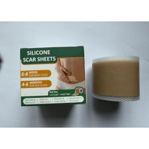 Pansement anti-cicatrices en silicone, professionnel, 4 cm x 3 m, pour la section C, la chirurgie, les brûlures, les chéloïdes et l'acné, pansement anti-cicatrices, en silicone, respirant, imperméable (Lavrebu-FR, neuf)
