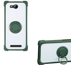 Coque pour Logicom Le Swipe Coque Compatible avec Logicom Le Swipe Coque Étui Support de Bague métallique 360° en PC + Silicone CSKB-LV (Oujietong, neuf)
