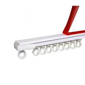 YPAPBHT Rail de Rideau Ultra-Mince, Silencieux et sans Perforation, Rail Coulissant Auto-adh&eacute;sif mont&eacute; sur Le Dessus, Rail adh&eacute;sif &eacute;paissi, Accessoires for Tringle &agrave; Rideau(320CM) (YPAPBHT, neuf)