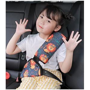 Ajusteur de ceinture de sécurité pour enfants - Coussin de voyage pour appui-tête et cou - Coussin de ceinture de sécurité - Coussin d'épaule - Positionneur de ceinture de sécurité - Sangle de (STbest, neuf)