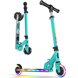 BELEEV V2 Trottinette pour Enfants 3 à 12 Ans, Trottinette Pliable à 2 Roues LED Roues Lumineuses, Stem, Deck, 3 Réglables en Hauteur, Trottinette pour Filles et Garçons, Scooter (MeiShangStore, neuf)
