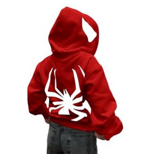 ORANDESIGNE Sweat Zippé Homme Automne Hiver Chaud Veste à Capuche Cardigan Homme Sweat Zippé Homme Femme Hooded Jacket Sweatshirt Zip Up Cotton Hoodie Pullover A Rouge Blanc XL (Wowmart Zoo X., neuf)