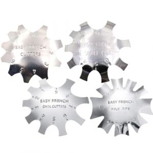 WeddHuis 4 pièces coupe-bordure coupe-ongles français, coupe-ligne de sourire français, coupe-bordure Nail Art, tondeuse (UAB LIDMIBI LT, neuf)