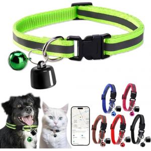 Starnearby Collier GPS Animaux, Anti-Perte, Traceur GPS Chat, Traqueur GPS Chien, Collier Traceur GPS Chien et Chat, Localisateur GPS Chien et Chat Compatible avec iOS et Android (Vert) (Pasercvxzoreso, neuf)