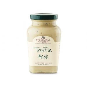 Stonewall Kitchen Truffle Aioli en verre 291 g – Aioli à la truffe luxueuse avec truffe noire et huile de truffe, parfait pour les hamburgers et les gourmets (American Heritage Living, neuf)