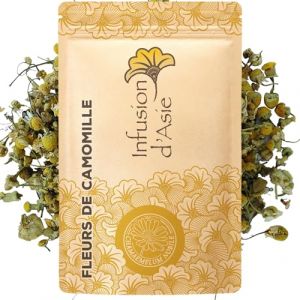 Khla - Fleurs de Camomille Bio 100 g - Pour Tisane & Infusion Soir - Sommeil & Digestion - Chaude ou Glac&eacute;e - Sachet Vrac - Florale & Aromatique - Riche en Antioxydants - Origine &Eacute;gypte (Khla, neuf)