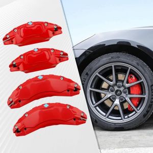 4 Pi&egrave;ces Housse D'&eacute;trier De Frein pour Voiture pour MG Marvel R 2021 2022 2023, Couvercle D'&eacute;trier de Voiture Housses D'&eacute;trier De Frein 3D Durables, Rouge,M(25cm&times;6.5cm&times;4cm) (俪华百货店, neuf)